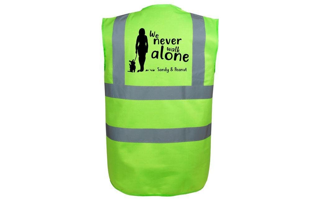 Hundesport Warnweste Sicherheitsweste: Never walk alone 2-Tierisch-tolle Geschenke-Tierisch-tolle-Geschenke