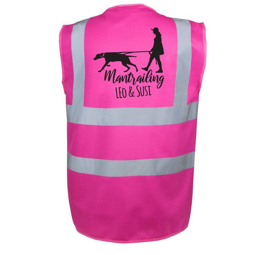Warnweste Pink Mantrailing
