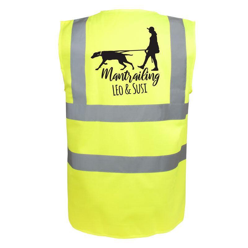 Warnweste Neongelb Mantrailing