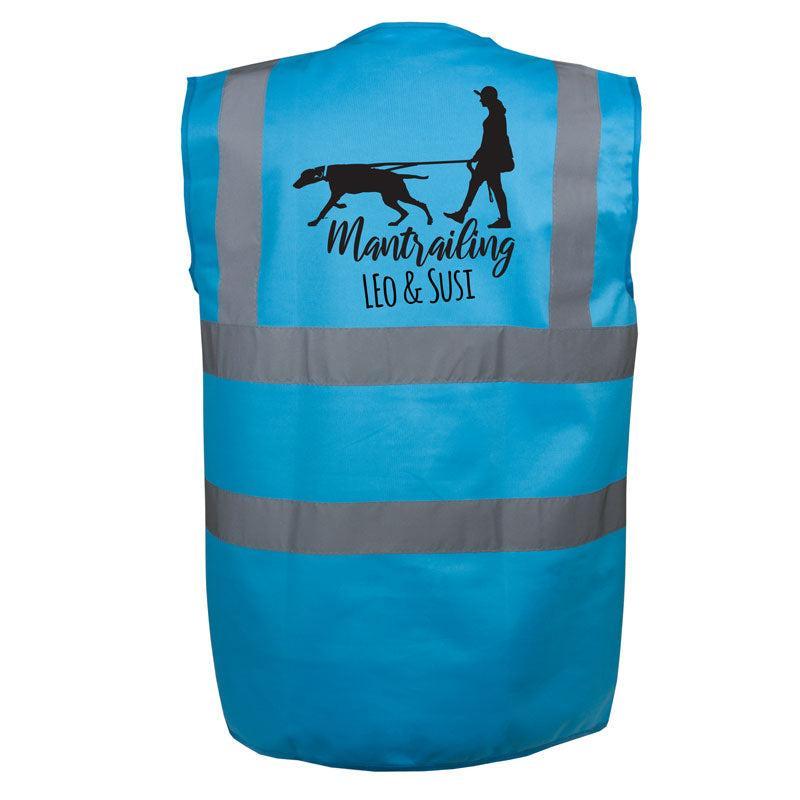 Warnweste Türkis Mantrailing