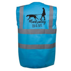 Warnweste Türkis Mantrailing