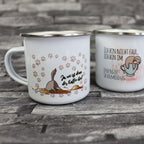 Emaille Becher - Ja wo ist denn der Kaffee hin?-Tierisch-tolle Geschenke-Tierisch-tolle-Geschenke