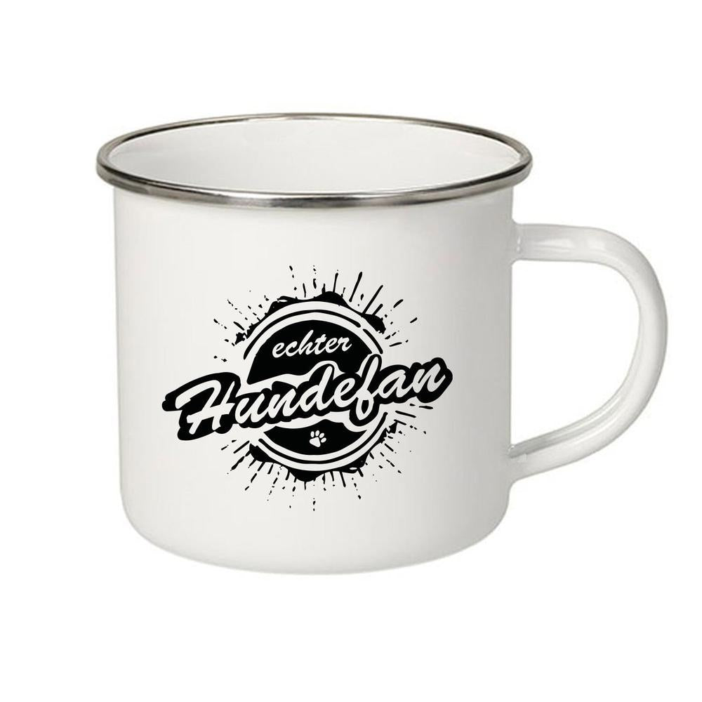 Emaille Becher - echter Hundefan-Tierisch-tolle Geschenke-Tierisch-tolle-Geschenke