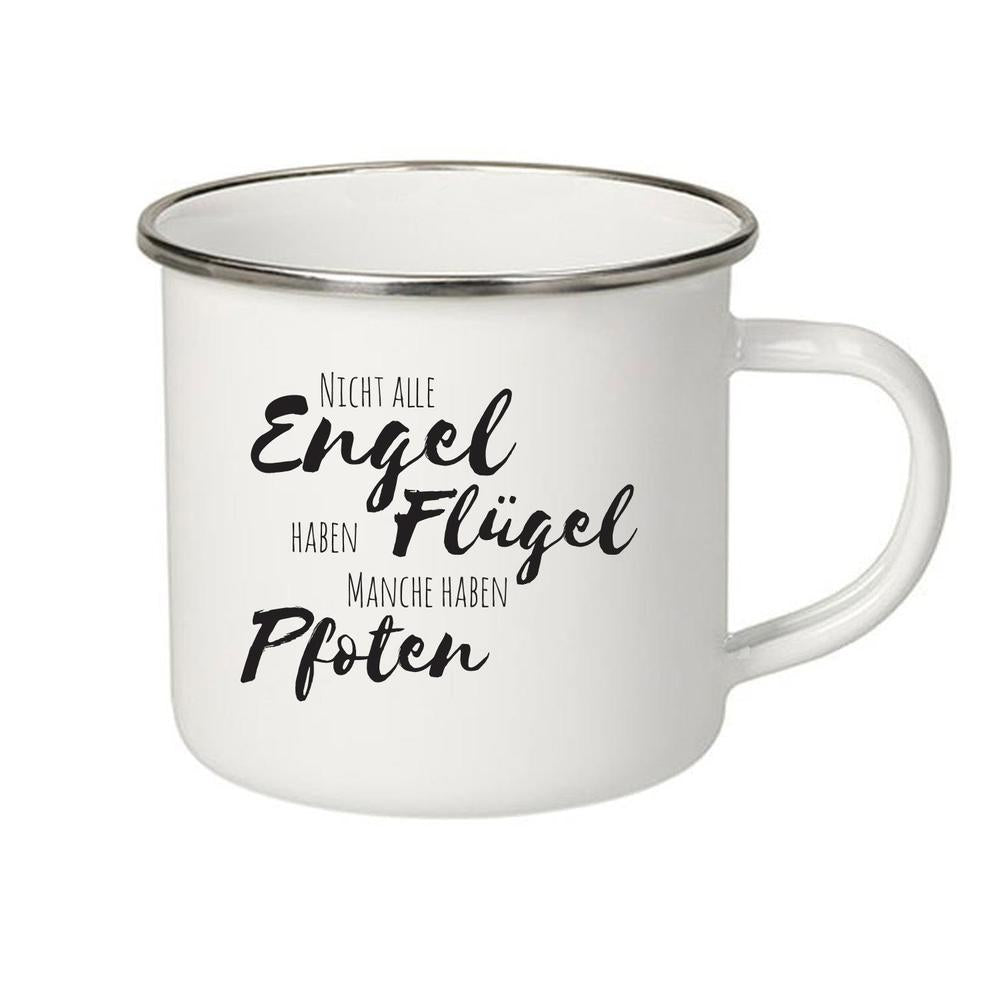 Emaille Becher - Engel haben Flügel-Tierisch-tolle Geschenke-Tierisch-tolle-Geschenke