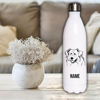 Airedale Terrier - Edelstahl Thermosflasche 750 ml mit Namen-Tierisch-tolle Geschenke-Tierisch-tolle-Geschenke