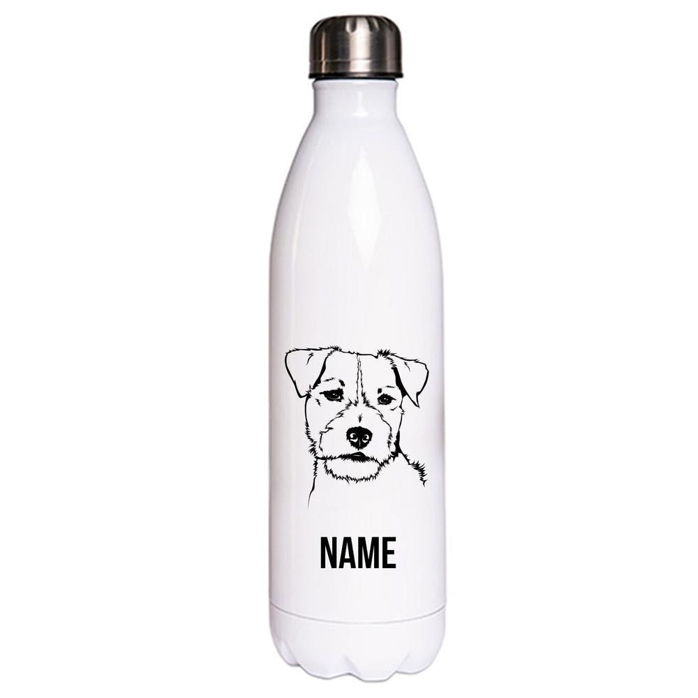 Jack Russel Terrier 4 - Edelstahl Thermosflasche 750 ml mit Namen-Tierisch-tolle Geschenke-Tierisch-tolle-Geschenke