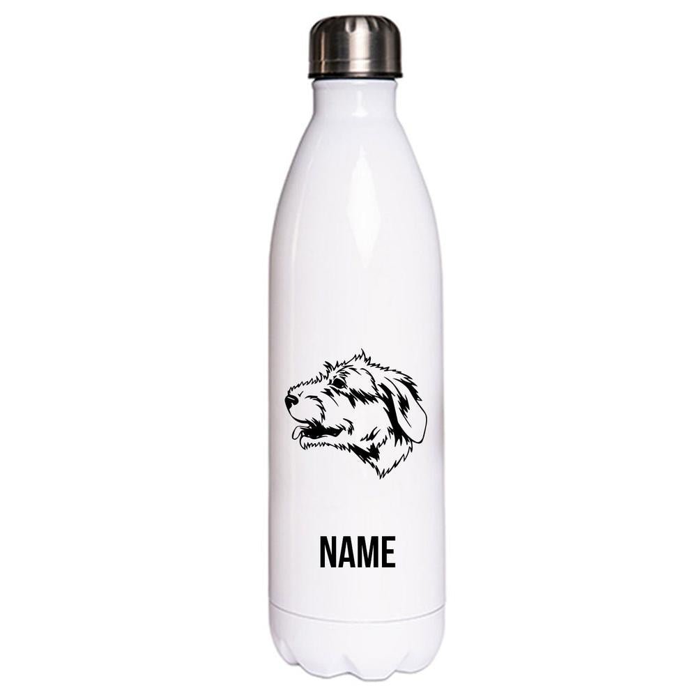 Irish Wolfhound - Edelstahl Thermosflasche 750 ml mit Namen-Tierisch-tolle Geschenke-Tierisch-tolle-Geschenke