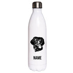 Flat Coated Retriever - Edelstahl Thermosflasche 750 ml mit Namen-Tierisch-tolle Geschenke-Tierisch-tolle-Geschenke