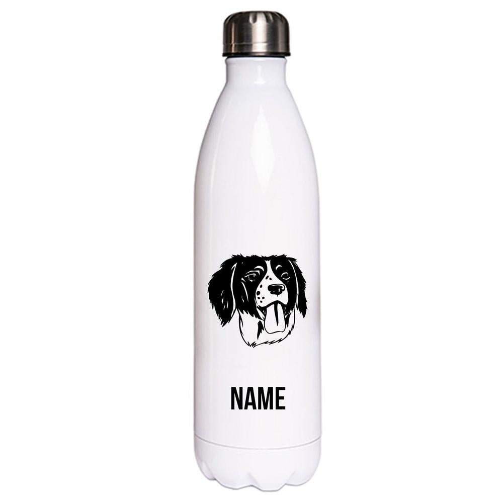 Epagneul Breton Brittany Spaniel - Edelstahl Thermosflasche 750 ml mit Namen-Tierisch-tolle Geschenke-Tierisch-tolle-Geschenke