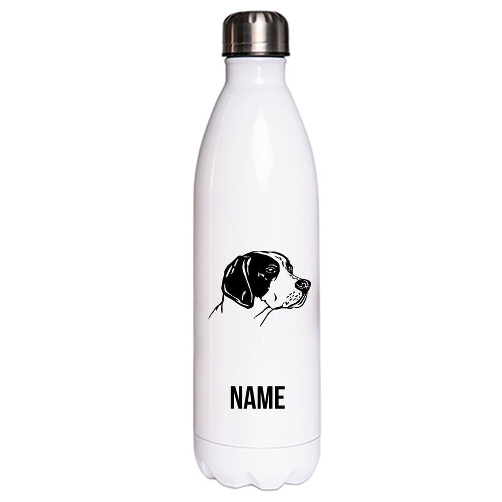 English Pointer 2 - Edelstahl Thermosflasche 750 ml mit Namen-Tierisch-tolle Geschenke-Tierisch-tolle-Geschenke