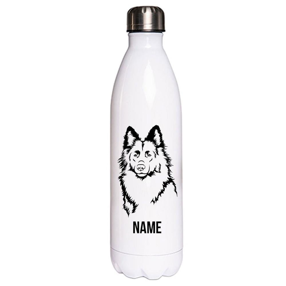 Altdeutscher Schäferhund - Edelstahl Thermosflasche 750 ml mit Namen-Tierisch-tolle Geschenke-Tierisch-tolle-Geschenke
