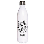 Alaskan Malamute 2 - Edelstahl Thermosflasche 750 ml mit Namen-Tierisch-tolle Geschenke-Tierisch-tolle-Geschenke