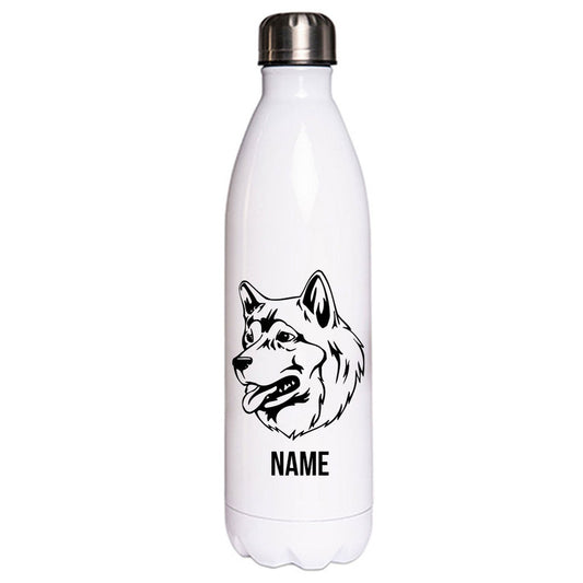 Alaskan Malamute 2 - Edelstahl Thermosflasche 750 ml mit Namen-Tierisch-tolle Geschenke-Tierisch-tolle-Geschenke