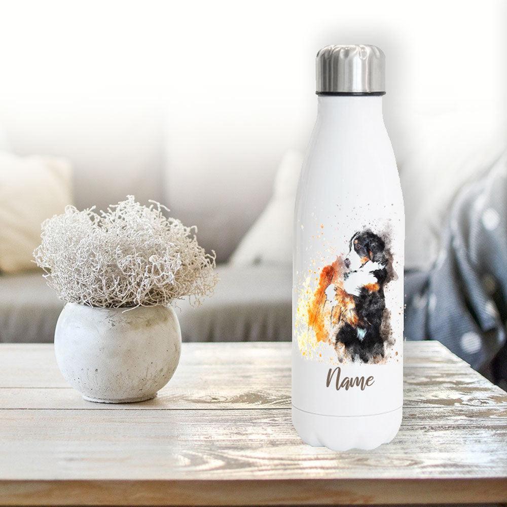 Kokoni - Edelstahl Thermosflasche 750 ml mit Namen -watercolour-Tierisch-tolle Geschenke-Tierisch-tolle-Geschenke