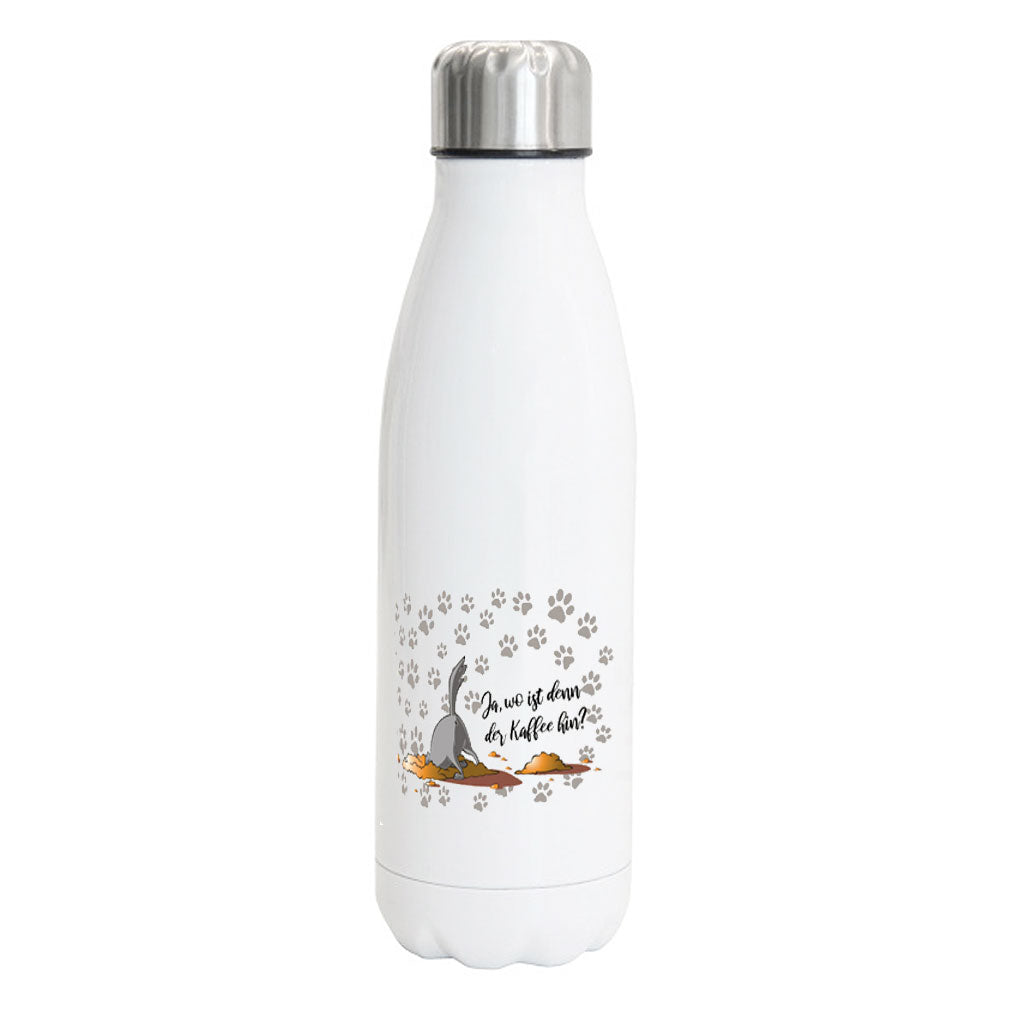 Ja wo ist denn der Kaffee hin? - Edelstahl Thermosflasche 750 ml-Tierisch-tolle Geschenke-Tierisch-tolle-Geschenke