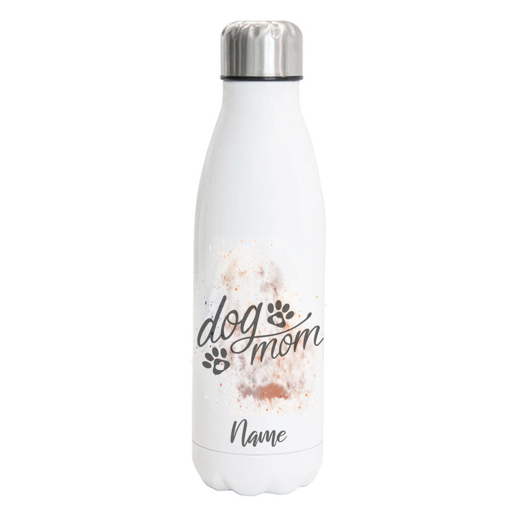 dog mom - Edelstahl Thermosflasche 750 ml mit Namen-Tierisch-tolle Geschenke-Tierisch-tolle-Geschenke