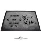 West Highland White Terrier 3 - Fußmatte - Schmutzfangmatte - 40 x 60 cm-Tierisch-tolle Geschenke-Tierisch-tolle-Geschenke
