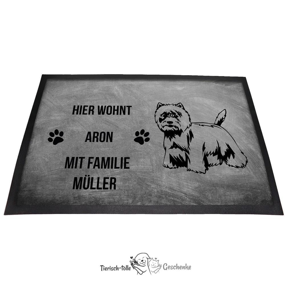 West Highland White Terrier 3 - Fußmatte - Schmutzfangmatte - 40 x 60 cm-Tierisch-tolle Geschenke-Tierisch-tolle-Geschenke