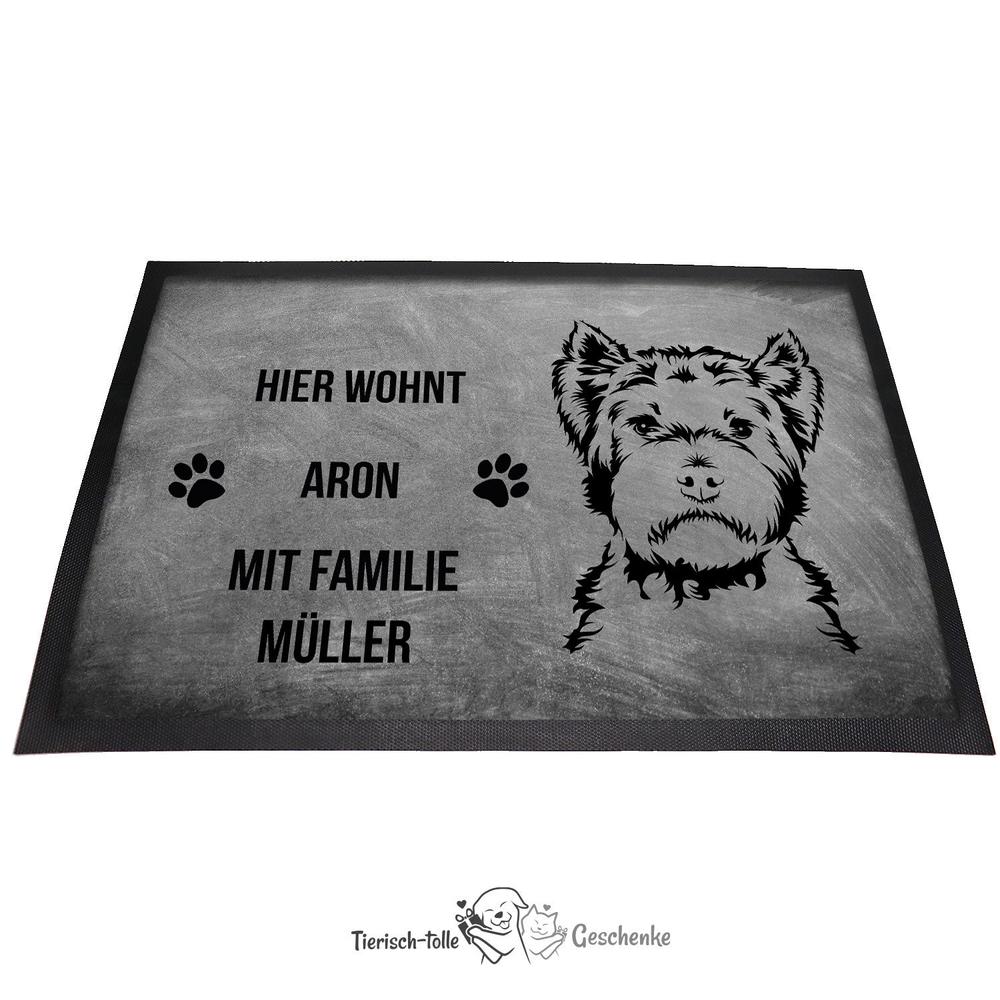 West Highland White Terrier 2 - Fußmatte - Schmutzfangmatte - 40 x 60 cm-Tierisch-tolle Geschenke-Tierisch-tolle-Geschenke