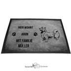 Welsh Corgi Pembroke - Fußmatte - Schmutzfangmatte - 40 x 60 cm-Tierisch-tolle Geschenke-Tierisch-tolle-Geschenke