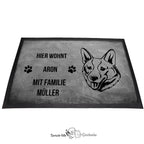 Welsh Corgi Cardigan - Fußmatte - Schmutzfangmatte - 40 x 60 cm-Tierisch-tolle Geschenke-Tierisch-tolle-Geschenke