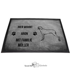Weimaraner 1 - Fußmatte - Schmutzfangmatte - 40 x 60 cm-Tierisch-tolle Geschenke-Tierisch-tolle-Geschenke