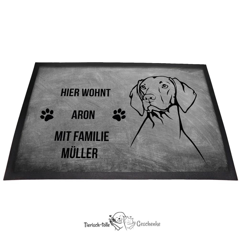 Vizsla - Fußmatte - Schmutzfangmatte - 40 x 60 cm-Tierisch-tolle Geschenke-Tierisch-tolle-Geschenke