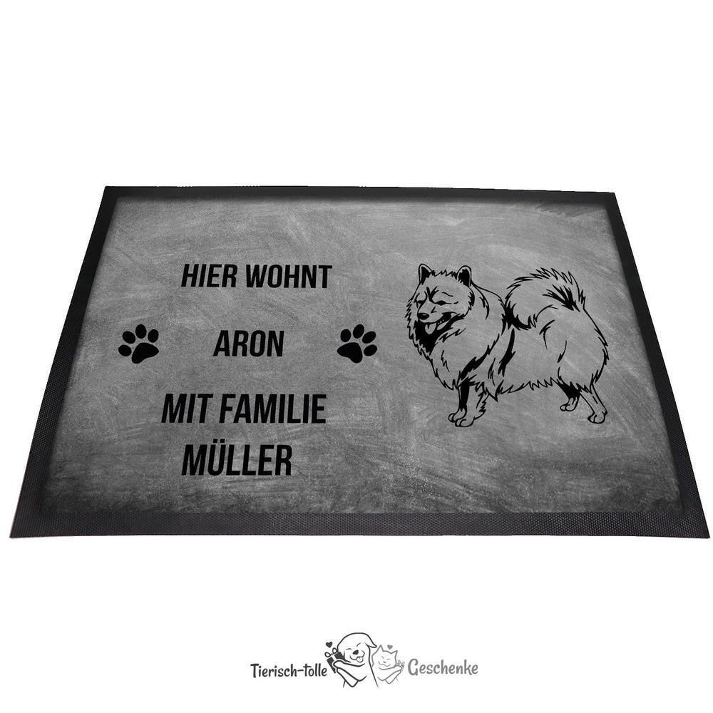 Spitz - Fußmatte - Schmutzfangmatte - 40 x 60 cm-Tierisch-tolle Geschenke-Tierisch-tolle-Geschenke
