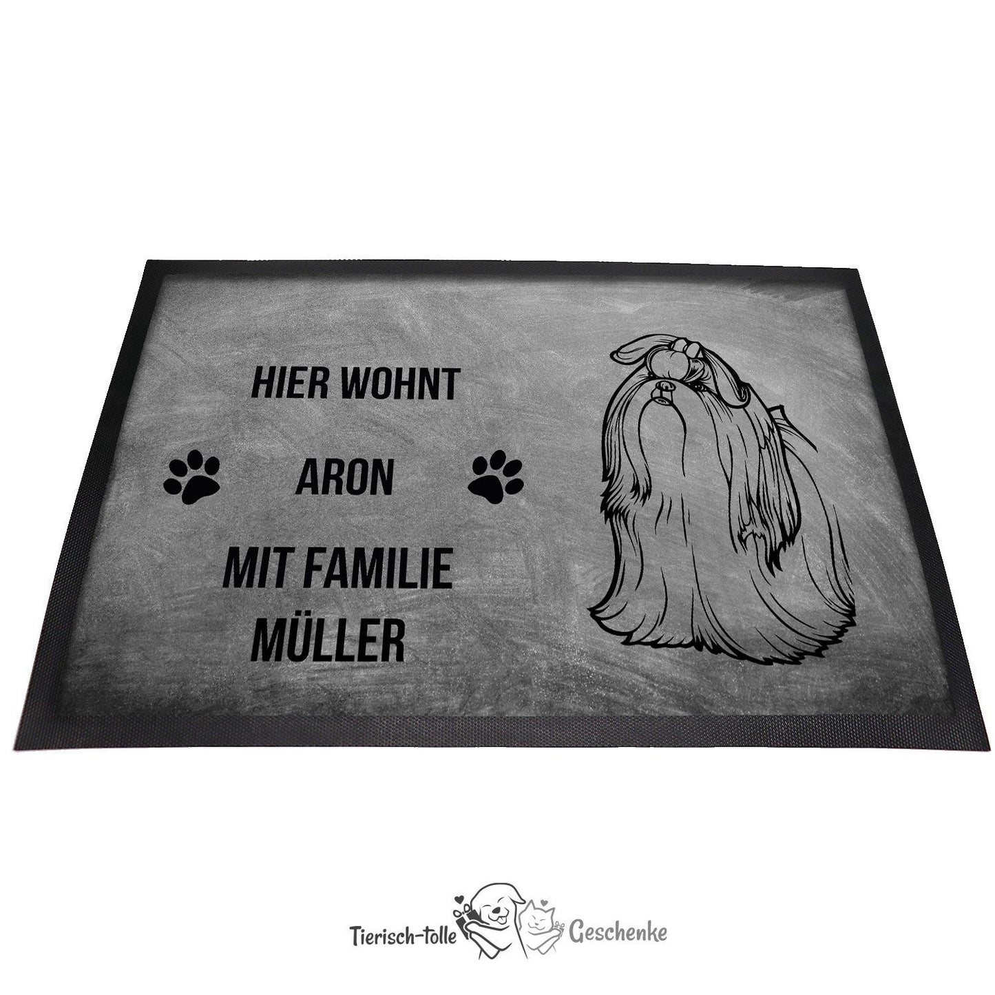 Shih Tzu 1 - Fußmatte - Schmutzfangmatte - 40 x 60 cm-Tierisch-tolle Geschenke-Tierisch-tolle-Geschenke