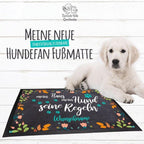 Fußmatte - Schmutzfangmatte - seine Regeln - 40 x 60 cm-Tierisch-tolle Geschenke-Tierisch-tolle-Geschenke