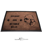 Dandie Dinmont Terrier - Fußmatte - Schmutzfangmatte - 40 x 60 cm-Tierisch-tolle Geschenke-Tierisch-tolle-Geschenke