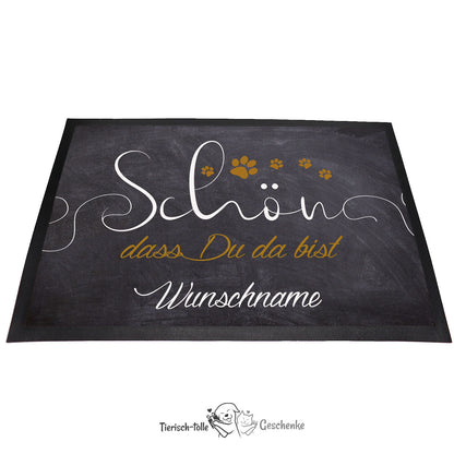 Fußmatte - Schmutzfangmatte - Schön dass Du da bist - 40 x 60 cm-Tierisch-tolle Geschenke-Tierisch-tolle-Geschenke