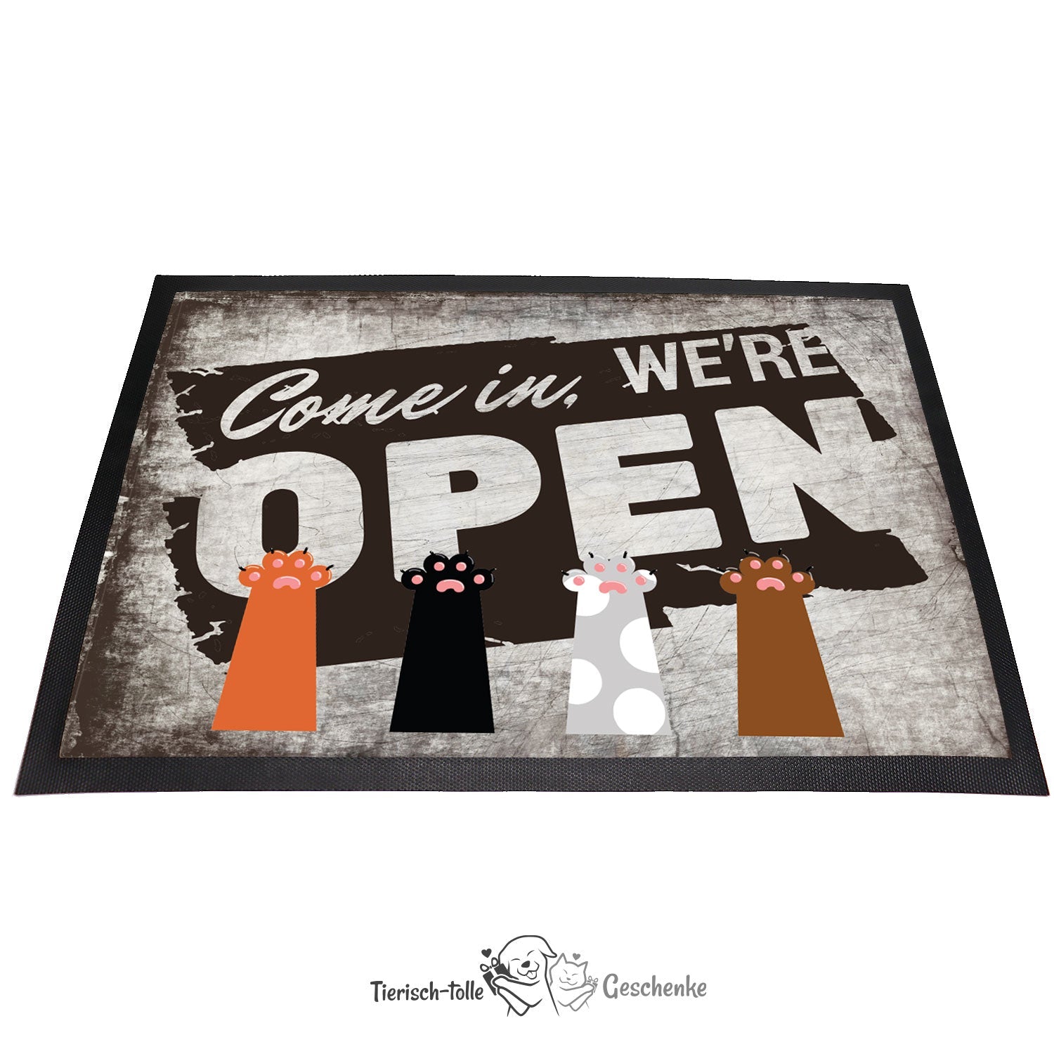 Fußmatte - Schmutzfangmatte - come in - 40 x 60 cm-Tierisch-tolle Geschenke-Tierisch-tolle-Geschenke