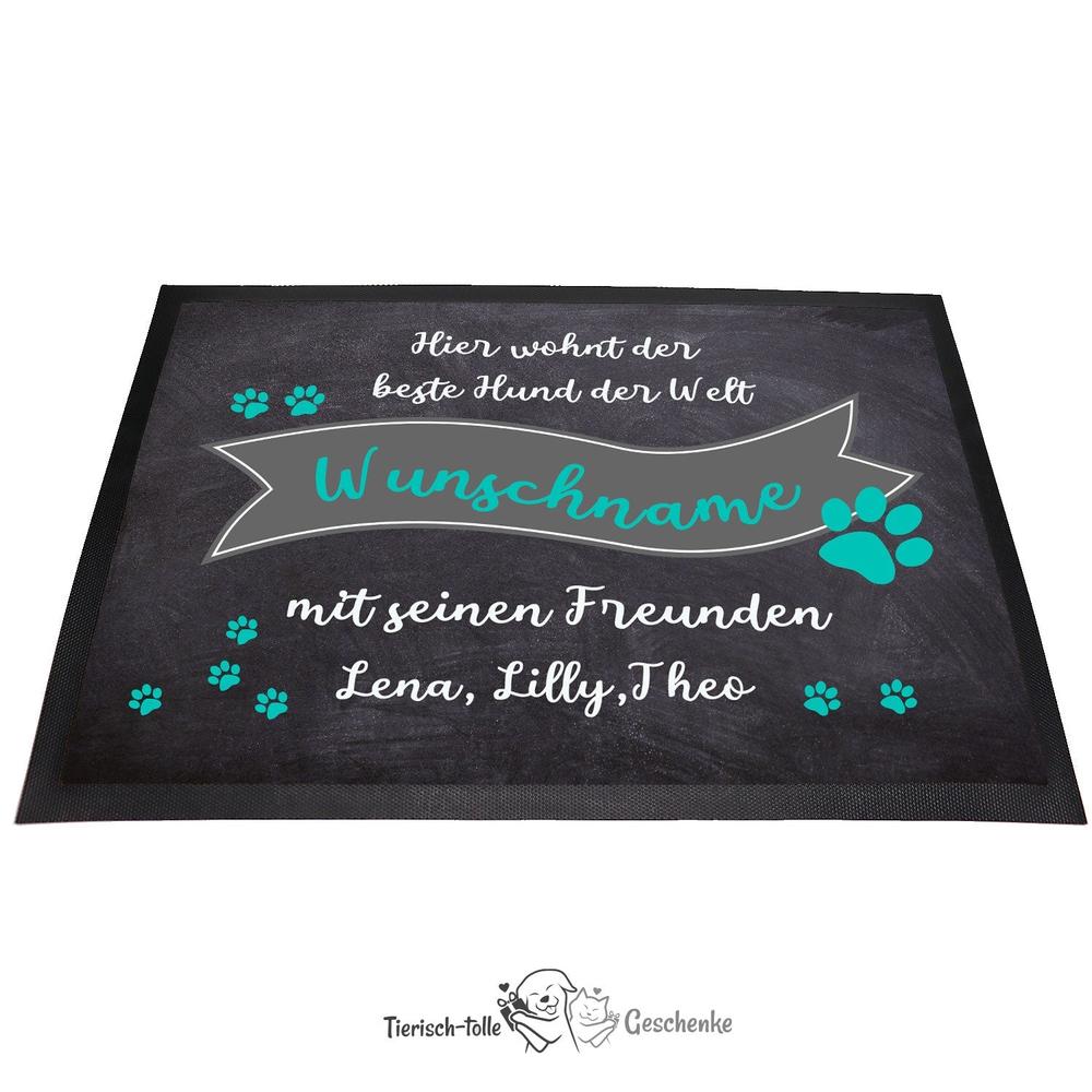 Fußmatte - Schmutzfangmatte - beste Freunde - 40 x 60 cm-Tierisch-tolle Geschenke-Tierisch-tolle-Geschenke