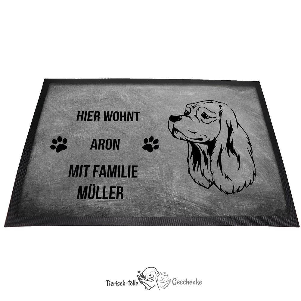 American Cocker Spaniel - Fußmatte - Schmutzfangmatte - 40 x 60 cm-Tierisch-tolle Geschenke-Tierisch-tolle-Geschenke
