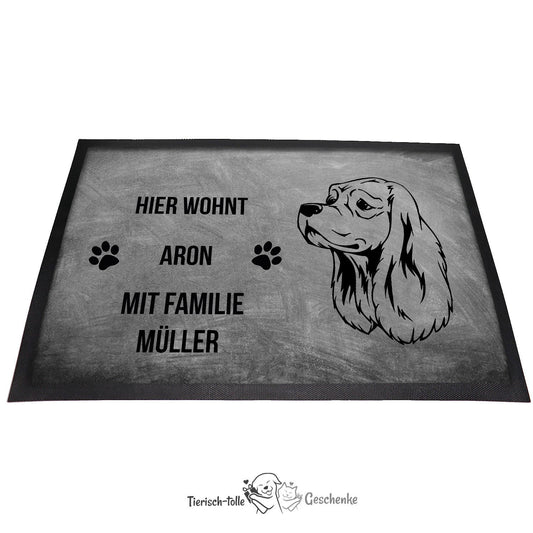 American Cocker Spaniel - Fußmatte - Schmutzfangmatte - 40 x 60 cm-Tierisch-tolle Geschenke-Tierisch-tolle-Geschenke