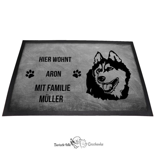 Alaskan Malamute 1 - Fußmatte - Schmutzfangmatte - 40 x 60 cm-Tierisch-tolle Geschenke-Tierisch-tolle-Geschenke