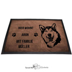 Alaskan Malamute - Fußmatte - Schmutzfangmatte - 40 x 60 cm-Tierisch-tolle Geschenke-Tierisch-tolle-Geschenke