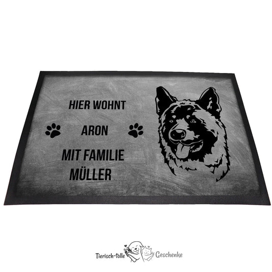 Akita 1 - Fußmatte - Schmutzfangmatte - 40 x 60 cm-Tierisch-tolle Geschenke-Tierisch-tolle-Geschenke