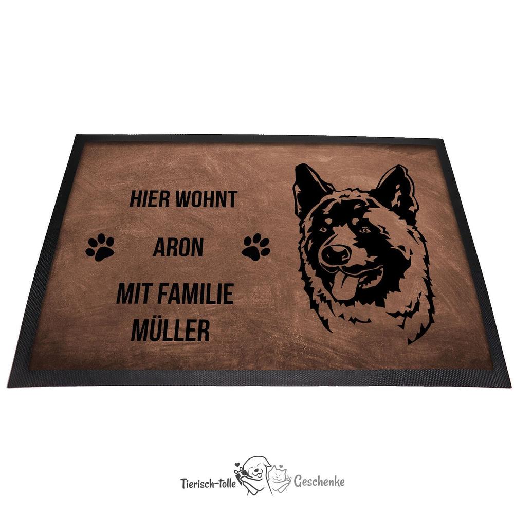 Akita 1 - Fußmatte - Schmutzfangmatte - 40 x 60 cm-Tierisch-tolle Geschenke-Tierisch-tolle-Geschenke