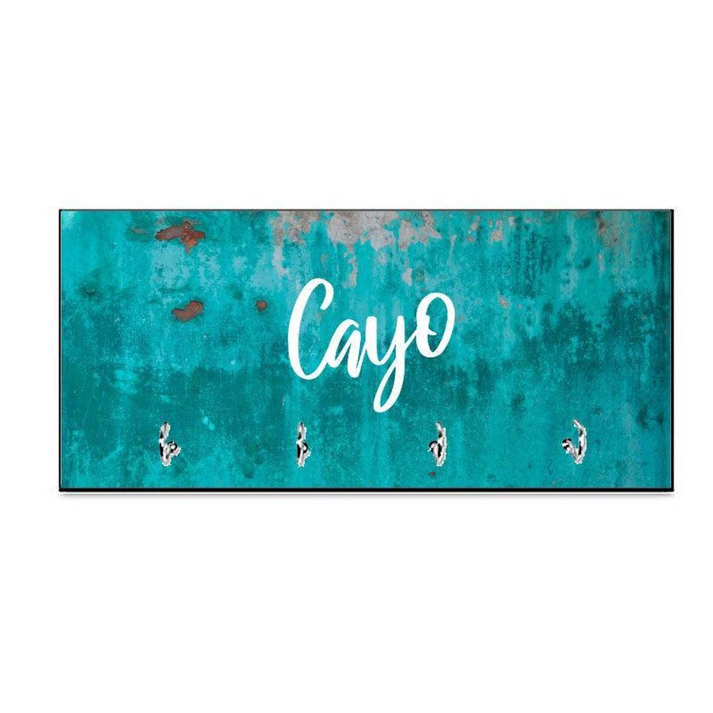 Design Schlüsselbrett: Türkis mit Wunschname-Tierisch tolle Geschenke