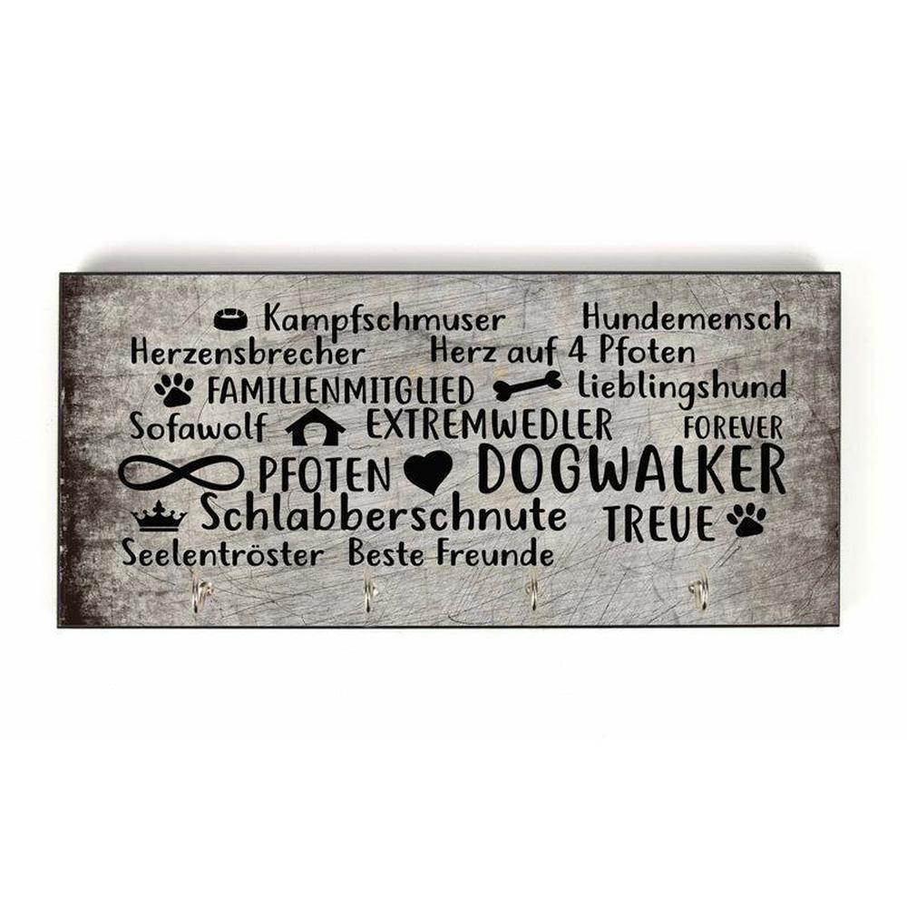 Design Schlüsselbrett: Hunde Herz-Tierisch tolle Geschenke