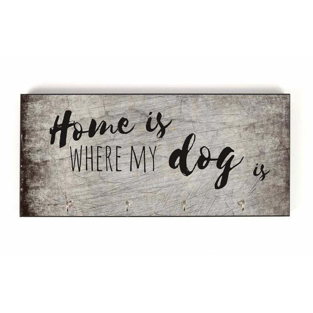 Design Schlüsselbrett: Home is where my dog is-Tierisch tolle Geschenke