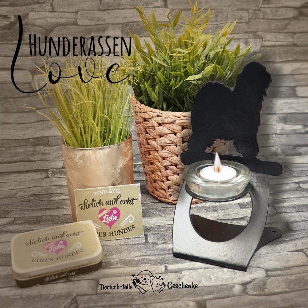 Münsterländer Teelichthalter aus Stahl-Tierisch-tolle Geschenke-Tierisch-tolle-Geschenke