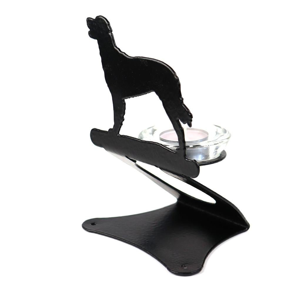 Münsterländer Teelichthalter aus Stahl-Tierisch-tolle Geschenke-Tierisch-tolle-Geschenke