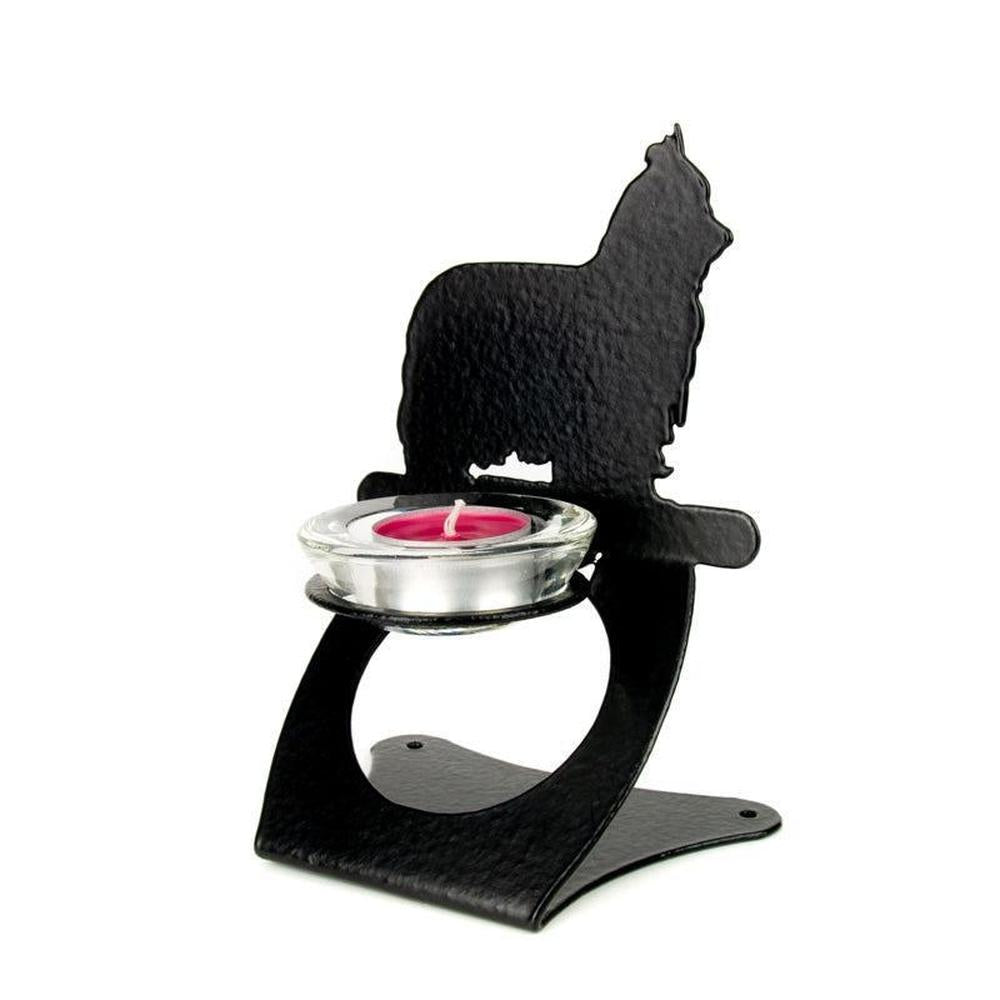 Yorkshire Terrier Teelichthalter aus Stahl-Tierisch-tolle Geschenke-Tierisch-tolle-Geschenke