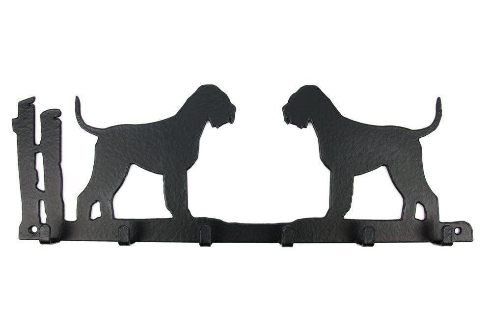 Riesenschnauzer Leinengarderobe - Schlüsselbrett 6 Haken-Tierisch-tolle Geschenke-Tierisch-tolle-Geschenke