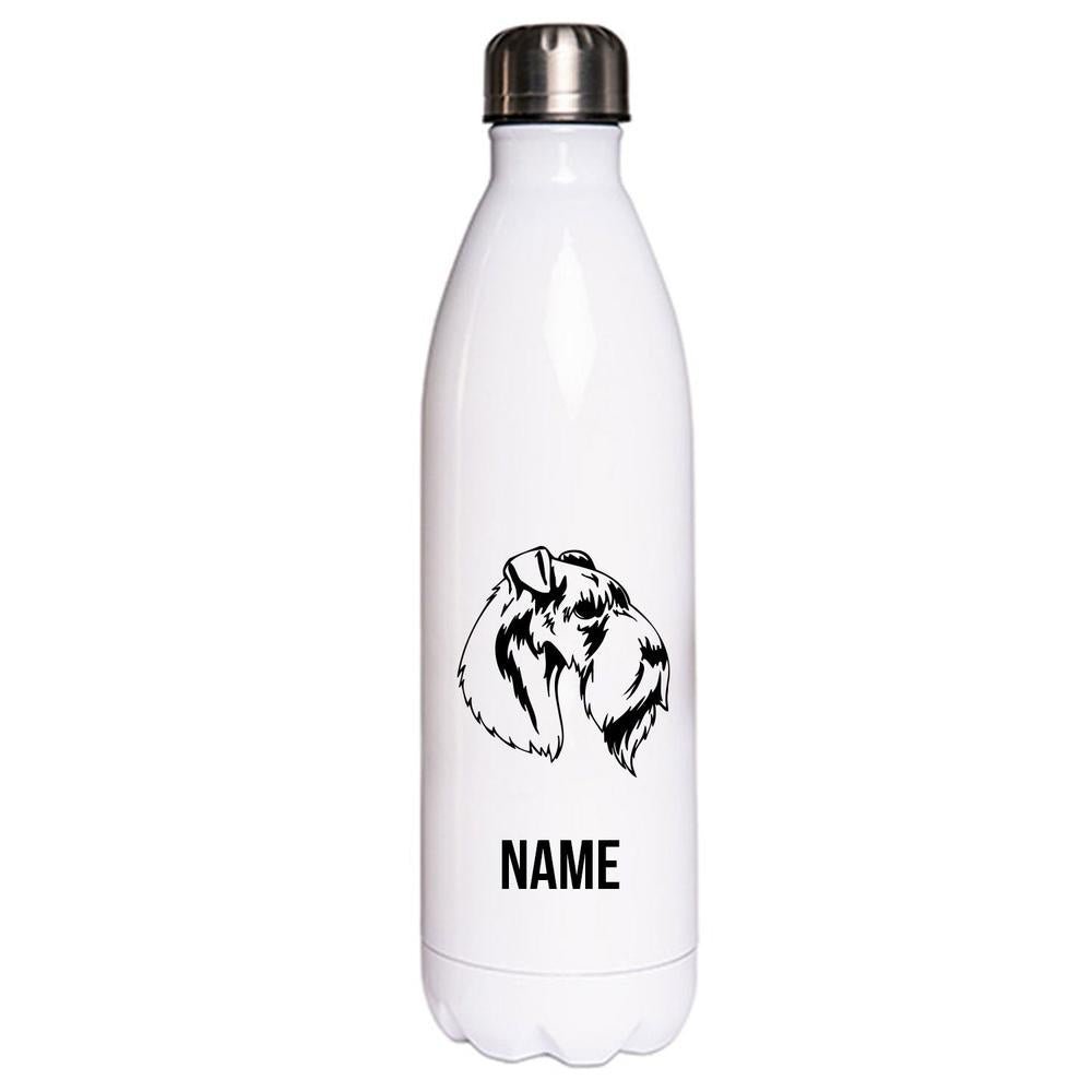 Kerry Blue Terrier - Edelstahl Thermosflasche 750 ml mit Namen-Tierisch-tolle Geschenke-Tierisch-tolle-Geschenke