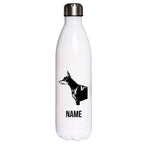 Dobermann 2 - Edelstahl Thermosflasche 750 ml mit Namen-Tierisch-tolle Geschenke-Tierisch-tolle-Geschenke