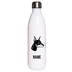 Dobermann 1 - Edelstahl Thermosflasche 750 ml mit Namen-Tierisch-tolle Geschenke-Tierisch-tolle-Geschenke